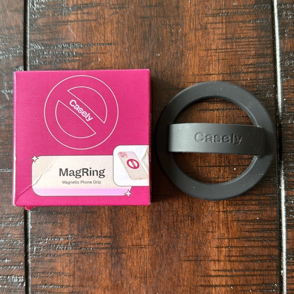 Casely Black MagRing Magnetic Phone Grip (Black) - Picture 2 of 2